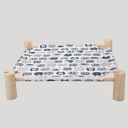 Solid Wood Pet Bed, Removable and Washable