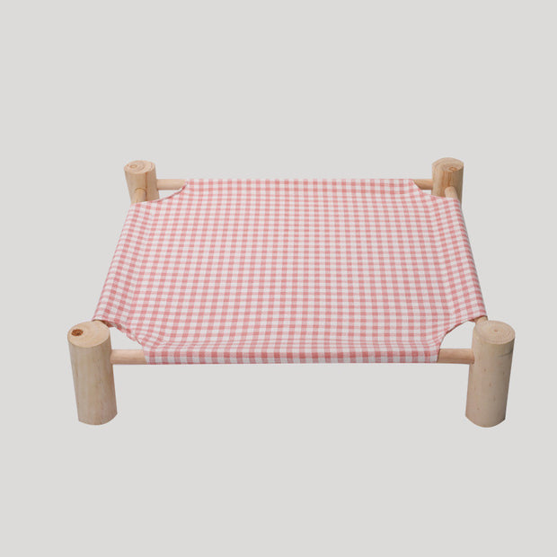 Solid Wood Pet Bed, Removable and Washable