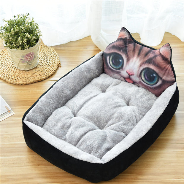 Large Cat and Dog Beds 7 Colors Warm Cozy Soft Fleece Nest