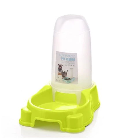 Pet Automatic Food Water Dispenser Puppy Kitten Feeder Bowl Dog Drinker Feeding Dish