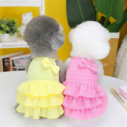 Pet Dog Princess Dress Thin Teddy Bichon Small Dog Clothing Hair Candy Layered Skirt