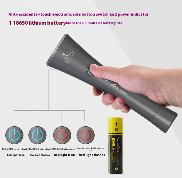 UV Flashlight Pet Urine Stain Marks Insect Epidemic Prevention Detector