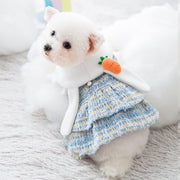 New skirt dress autumn and winter dog woolen small general cat pet clothes