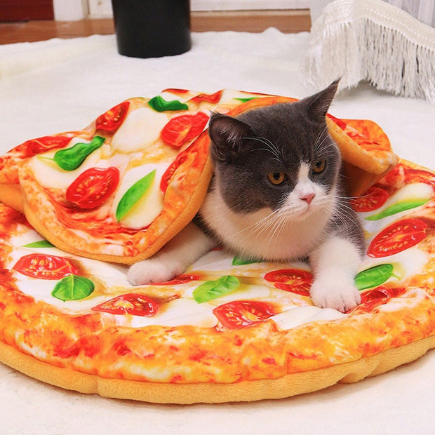 Simulation 3D Pizza Avocado Omelette Toast Pet Blanket Bed