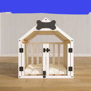 Indoor Solid Wood Doghouse Removable And Washable