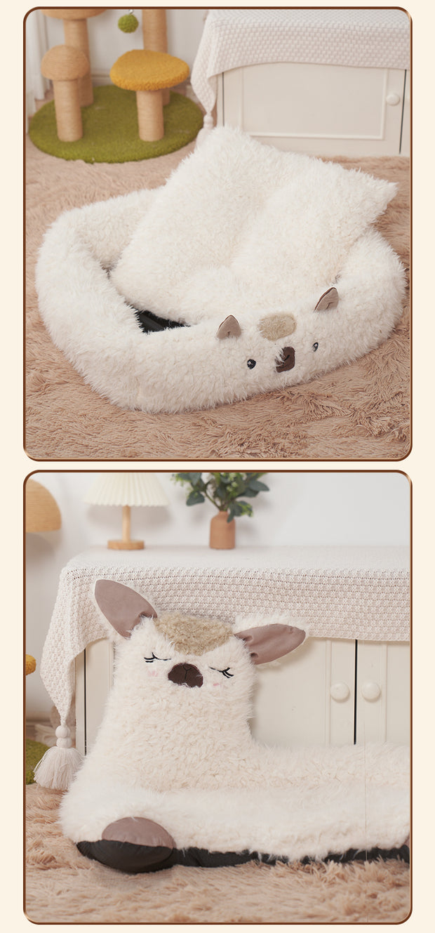 Cat Kennel Dog Kennel Pet Cushion Bed Cat Winter Warm Supplies