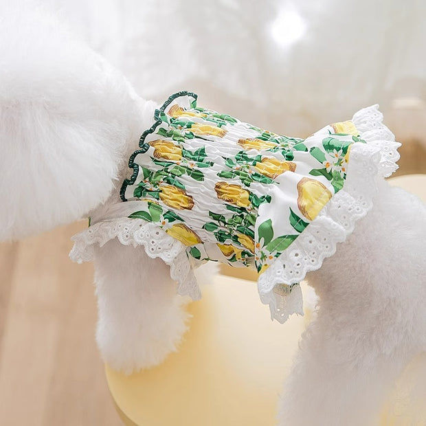 Dog Clothes Thin Breathable Strap Skirt