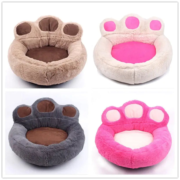 Puppy Dog Paw Shape Washable Bed