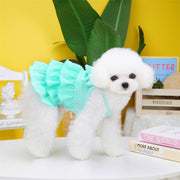 Pet Dog Princess Dress Thin Teddy Bichon Small Dog Clothing Hair Candy Layered Skirt