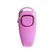 Combo Dog Clicker Whistle - Training Pet Trainer Click Puppy With Guide With Key Ring