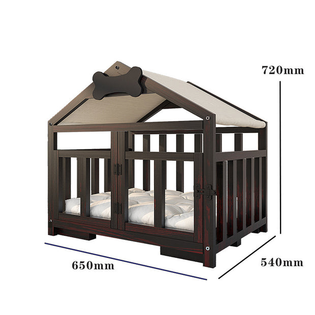 Indoor Solid Wood Doghouse Removable And Washable