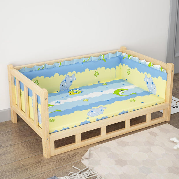 Summer Wooden Dog Bed